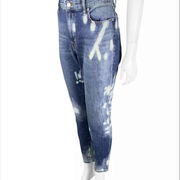 Ralph Lauren Blue Distressed Ankle Jeans - Picture 2 of 9